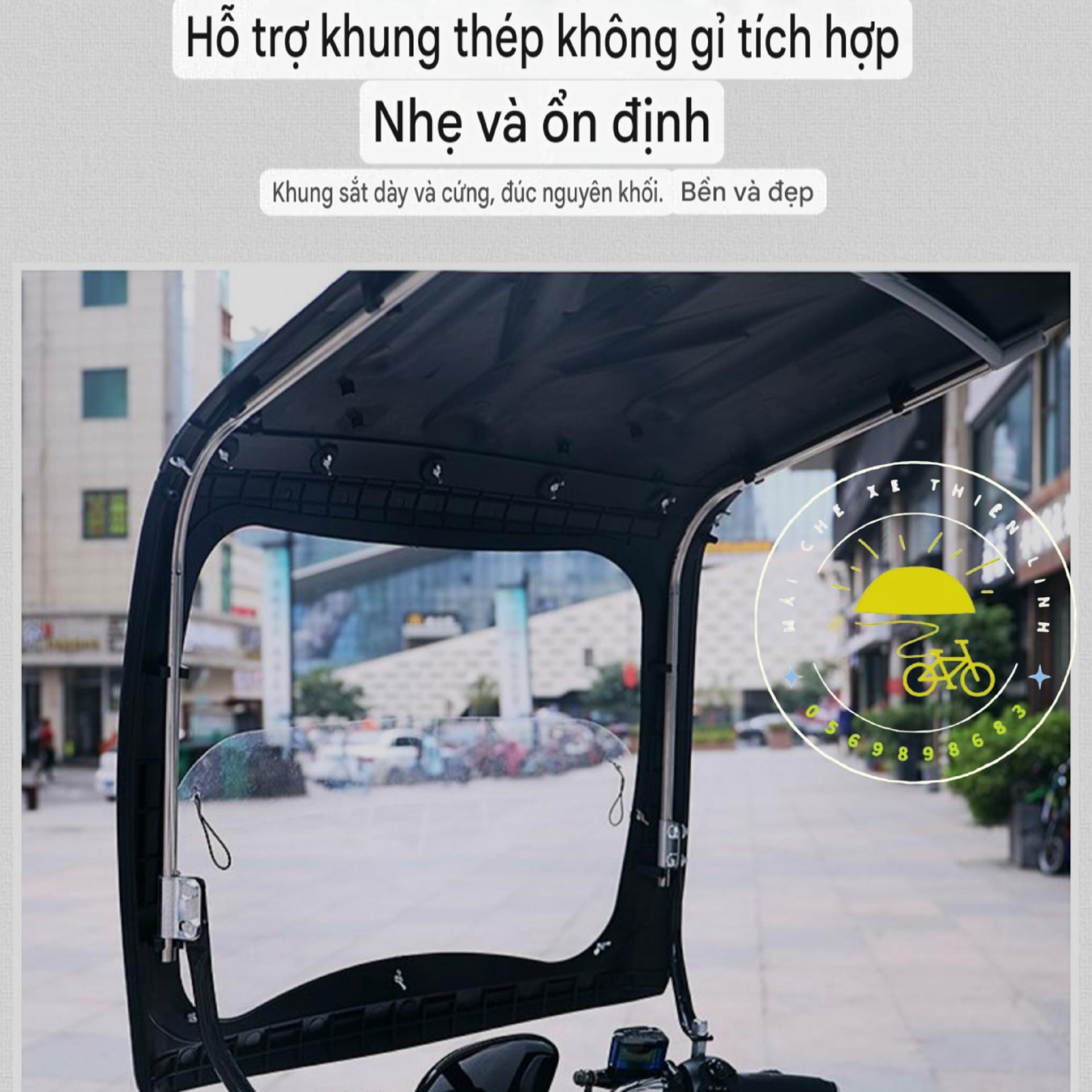 Mái che xe - nhựa - đơn - lắp chân gương - 830-duoc-ban-tai-Mái che xe máy và xe điện Thiên Linh