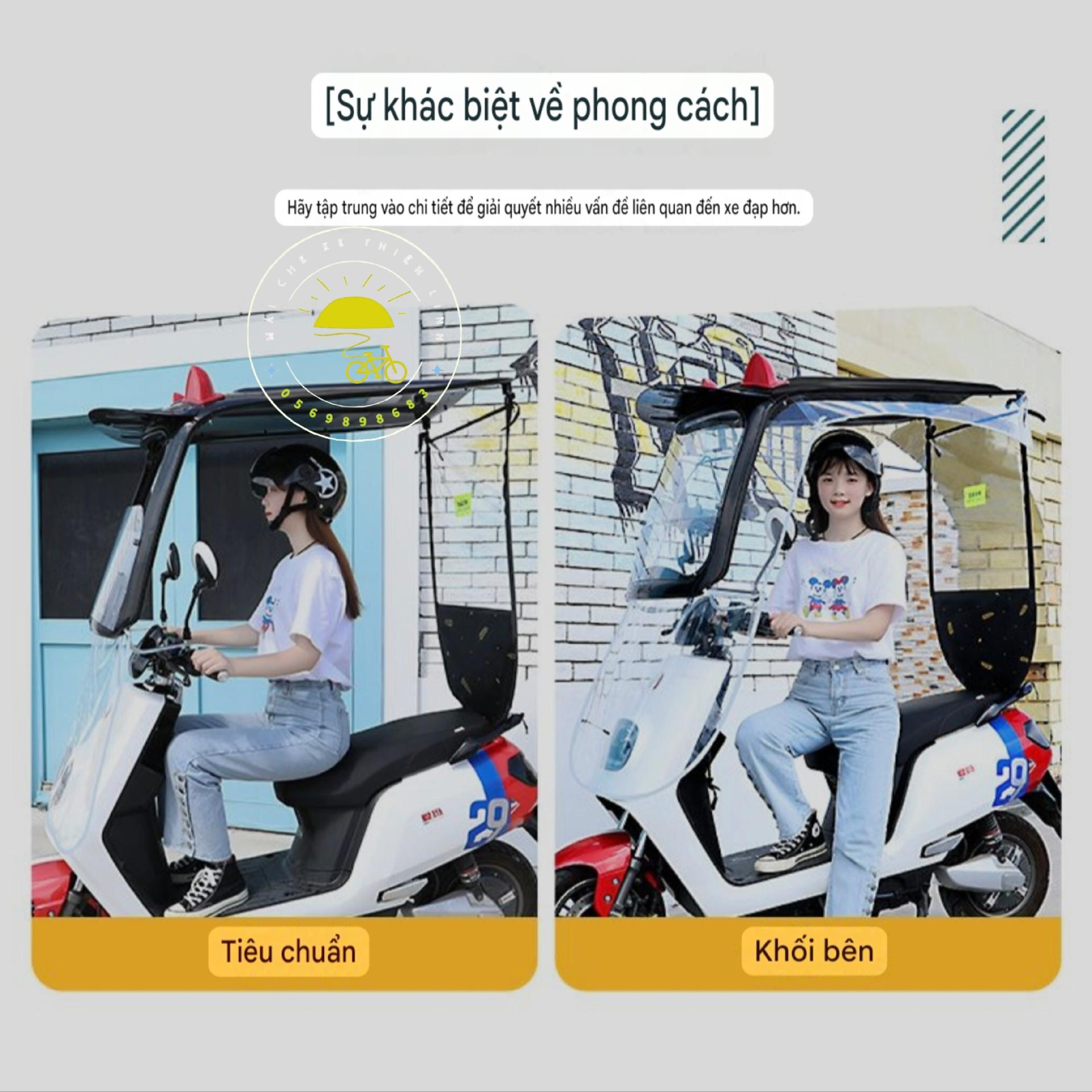Mái che xe - nhựa - đôi - tai - lắp chân gương - 1200-duoc-ban-tai-Mái che xe máy và xe điện Thiên Linh