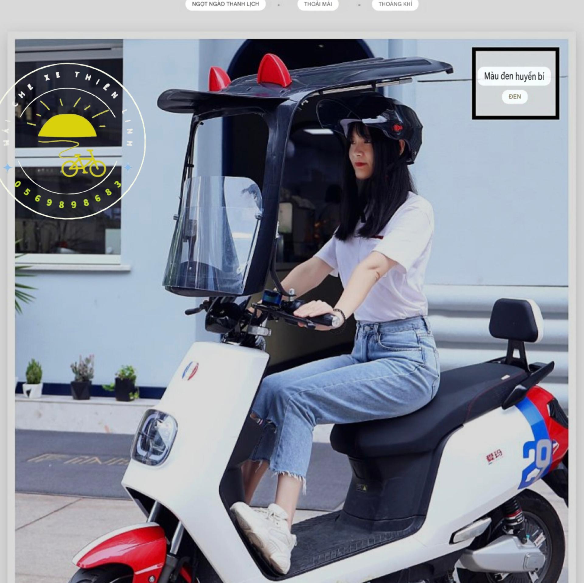 Mái che xe - nhựa - đơn - lắp chân gương - 830-duoc-ban-tai-Mái che xe máy và xe điện Thiên Linh