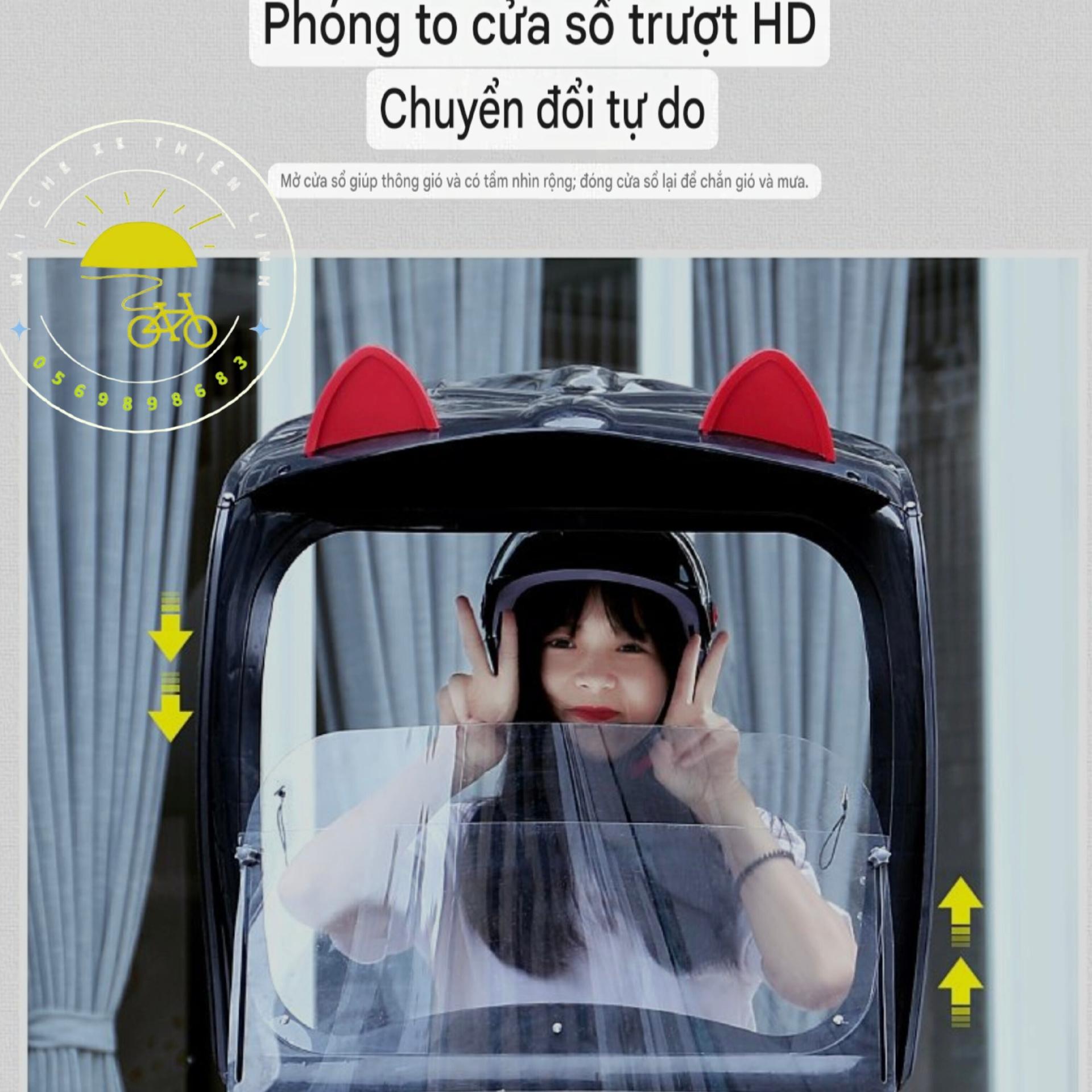 Mái che xe - nhựa - đơn - lắp chân gương - 830-duoc-ban-tai-Mái che xe máy và xe điện Thiên Linh