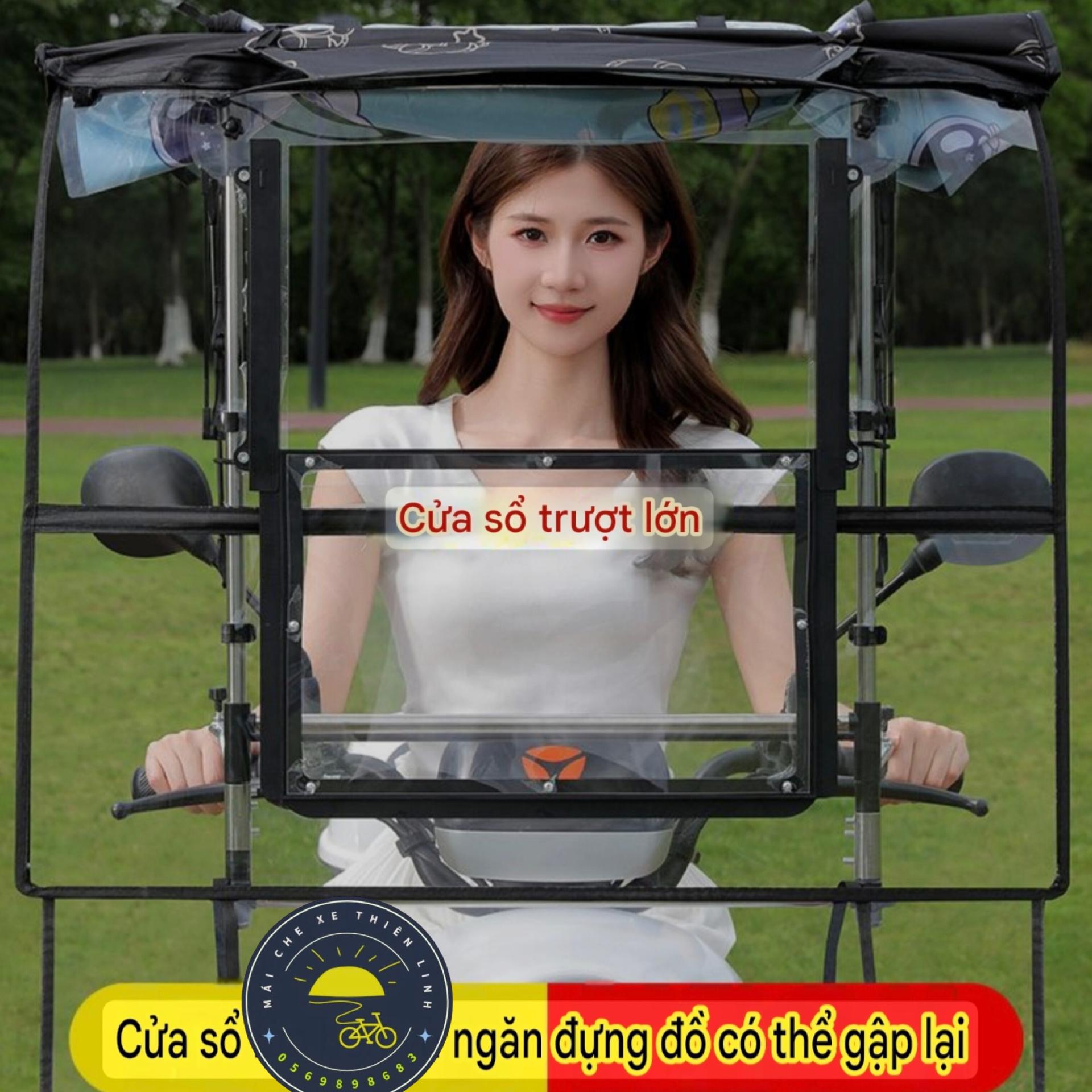 Mái che xe - bạt - đôi - gấp gọn phút mốt - lắp chân gương - 885-duoc-ban-tai-Mái che xe máy và xe điện Thiên Linh
