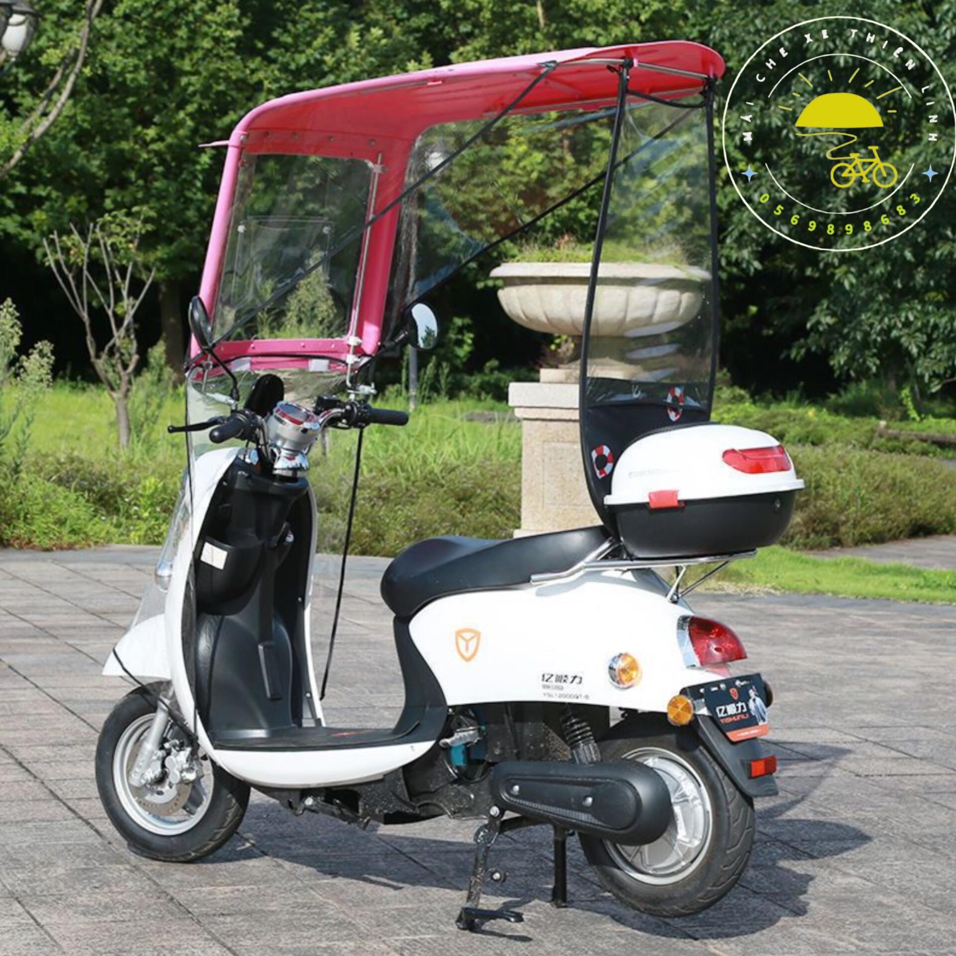 Mái che xe - nhựa - đôi - lắp chân gương - 1255-duoc-ban-tai-Mái che xe máy và xe điện Thiên Linh