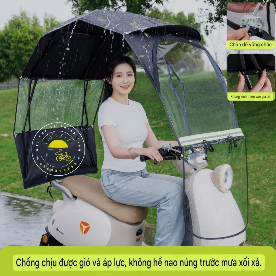 Mái che xe - bạt - đôi - gấp gọn phút mốt - lắp chân gương - 865-duoc-ban-tai-Mái che xe máy và xe điện Thiên Linh