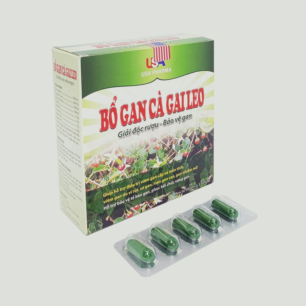 Bổ Gan Cà Gao Leo Hộp 12 Vỉ x 5 Viên USP-duoc-ban-tai-Dược Châu Long