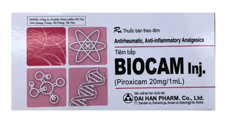 BIOCAM ( piroxicam 20mg ) NK Hàn Quốc Hộp 10 ống x 1ml-duoc-ban-tai-Dược Châu Long