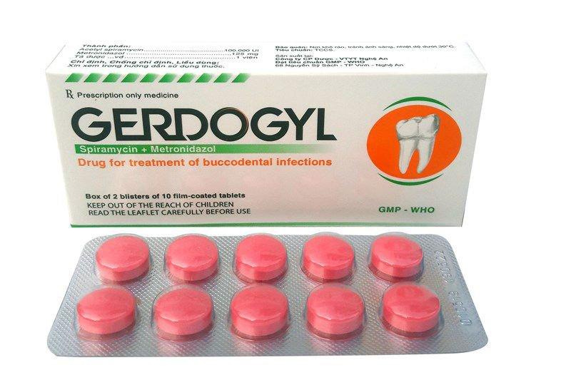 Gerdogyl ( Spira + Metro ) Hộp 2 vỉ x 10 viên Nghệ An-duoc-ban-tai-Dược Châu Long