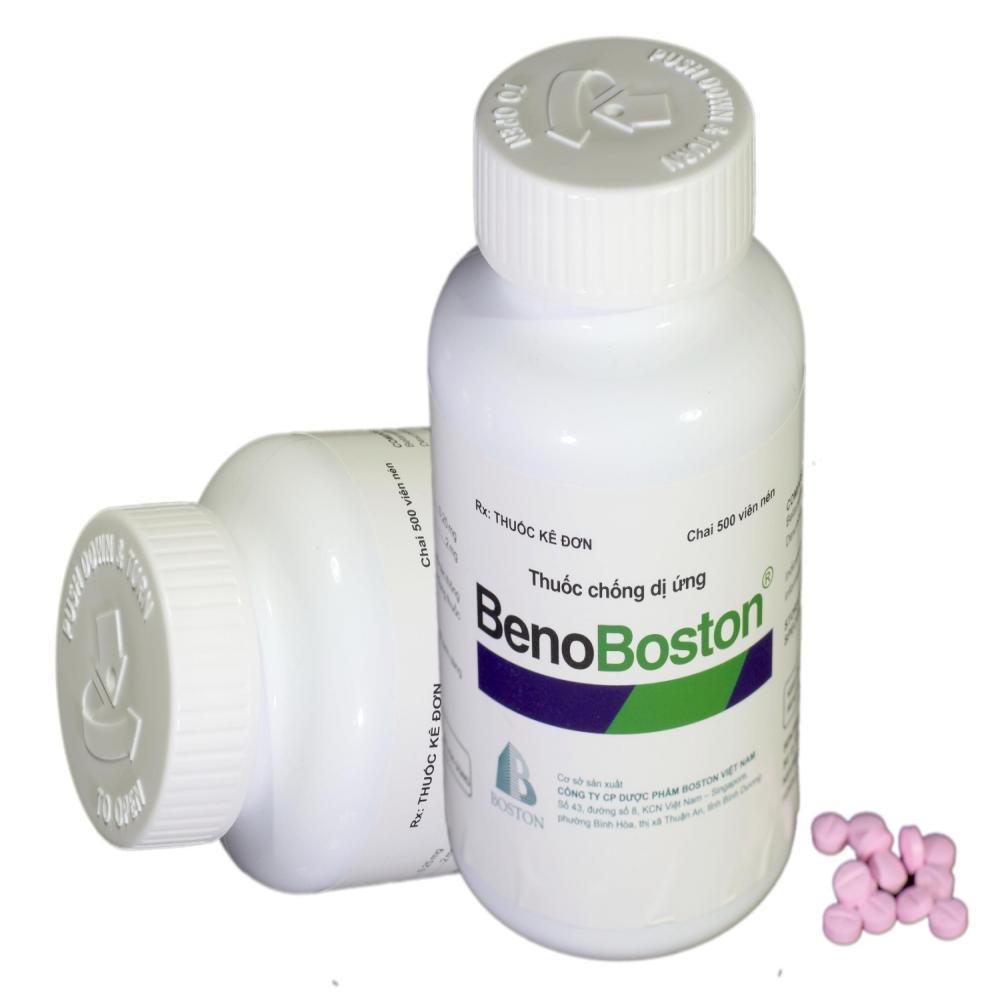 Beno Boston Chai 500 Viên ( betamethasone + Dexclopheramin )-duoc-ban-tai-Dược Châu Long