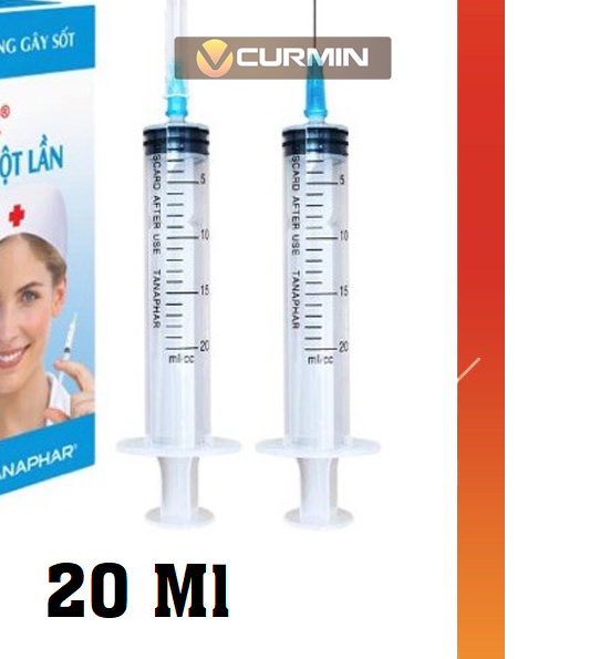 Bơm 20 ML  TANAPHAR -  Chiếc  Hộp 50 Chiếc-duoc-ban-tai-Dược Châu Long