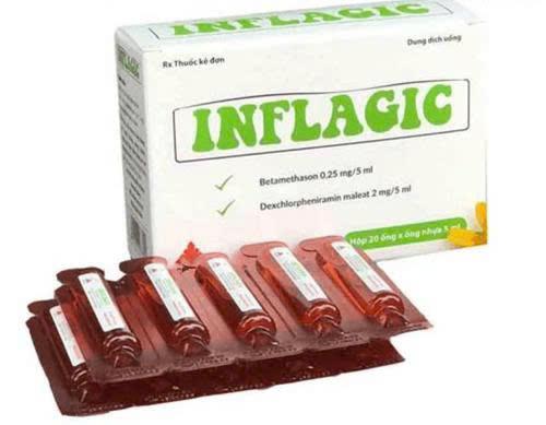 Inflagic ( Betamethason + DexcloPhelamin ) Hộp 10 ống cpc-duoc-ban-tai-Dược Châu Long