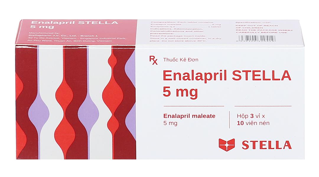 Enalaprin 5mg hộp 3vỉ STADA-duoc-ban-tai-Dược Châu Long