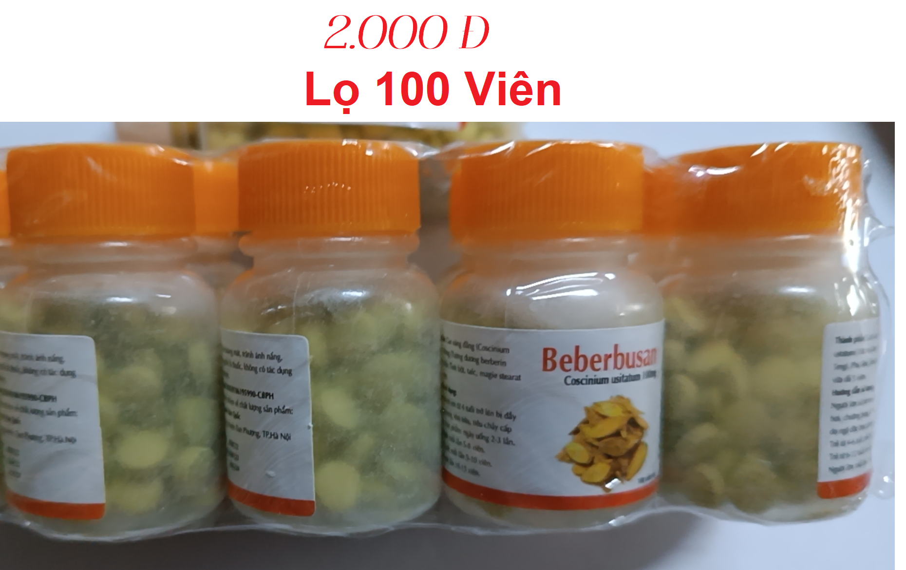 Berberin lọ nhỏ 80 viên_Hà Nội-duoc-ban-tai-Dược Châu Long