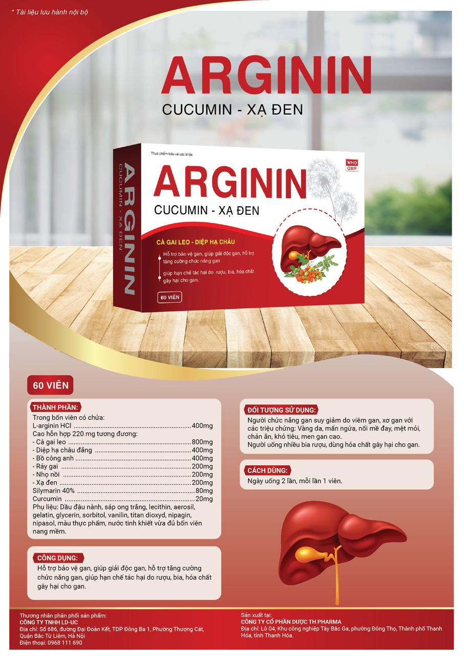 ARGININ - Cucumin Xạ Đen Hộp 12 Vỉ x 5 Viên ( Viên 2 Màu )-duoc-ban-tai-Dược Châu Long