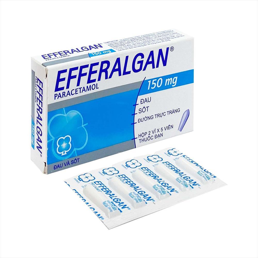 Efferalgan 150mg (viên đặt) Hộp 10viên Pháp-duoc-ban-tai-Dược Châu Long