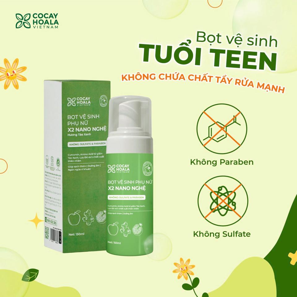 Bọt vệ sinh Táo xanh-duoc-ban-tai-Showrooms Sống Xanh