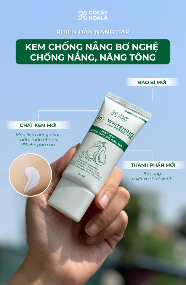 Kem chống nắng Bơ Nghệ-duoc-ban-tai-Showrooms Sống Xanh