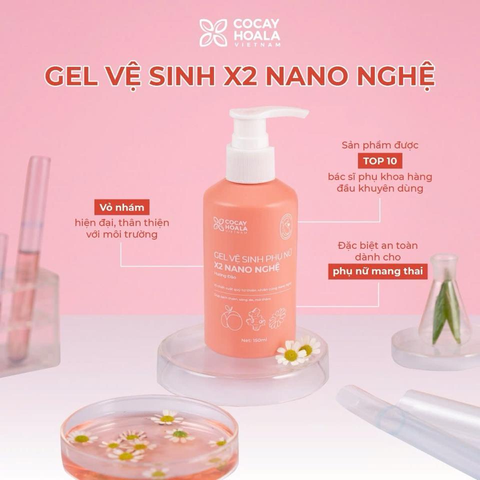 Gel vệ sinh X2 Nano Nghệ Đào-duoc-ban-tai-Showrooms Sống Xanh