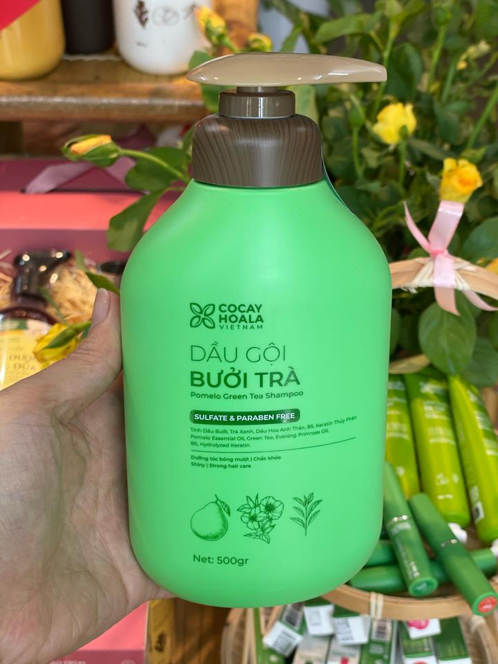 Dầu gội Bưởi Trà 500ml-duoc-ban-tai-TRẠM SỐNG XANH