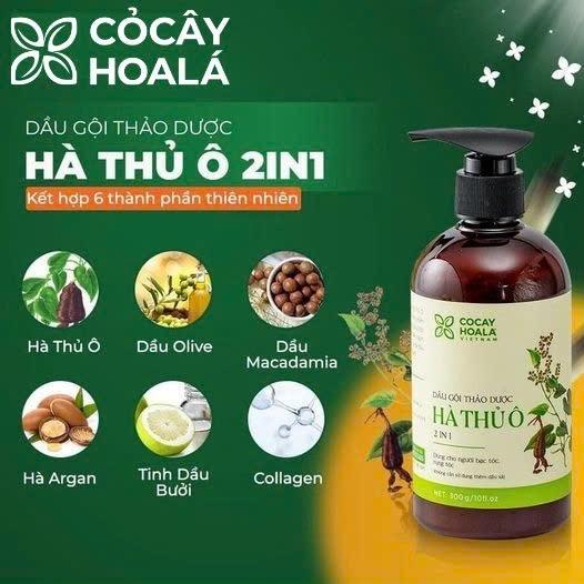 Dầu gội Hà Thủ Ô 2in1-duoc-ban-tai-Showrooms Sống Xanh