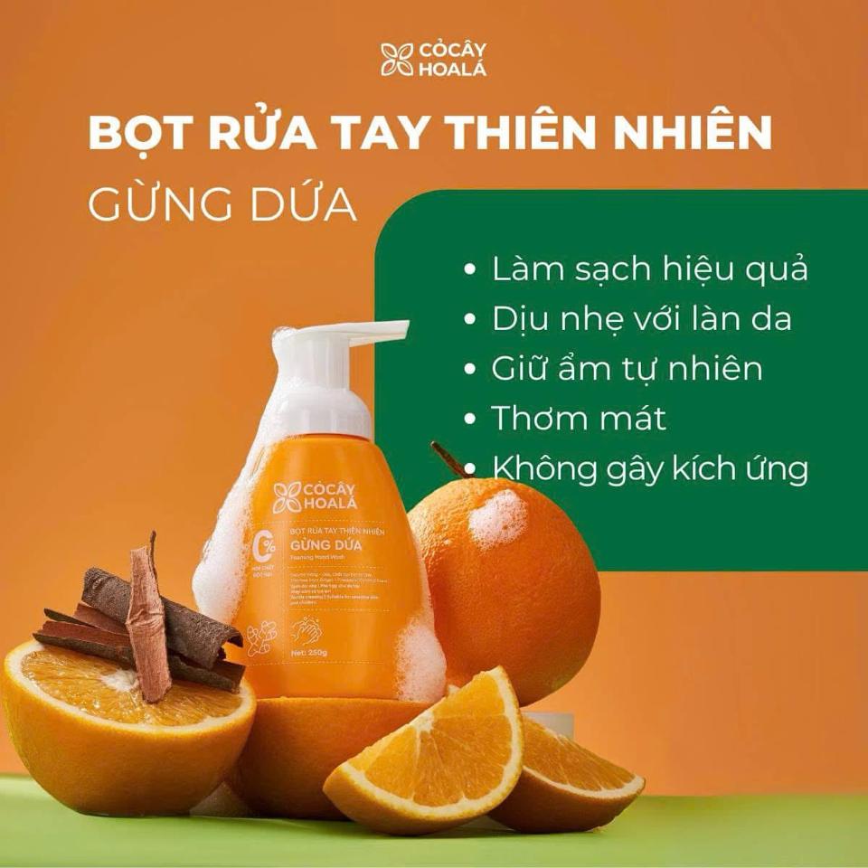 Bọt rửa tay Gừng Dứa-duoc-ban-tai-TRẠM SỐNG XANH