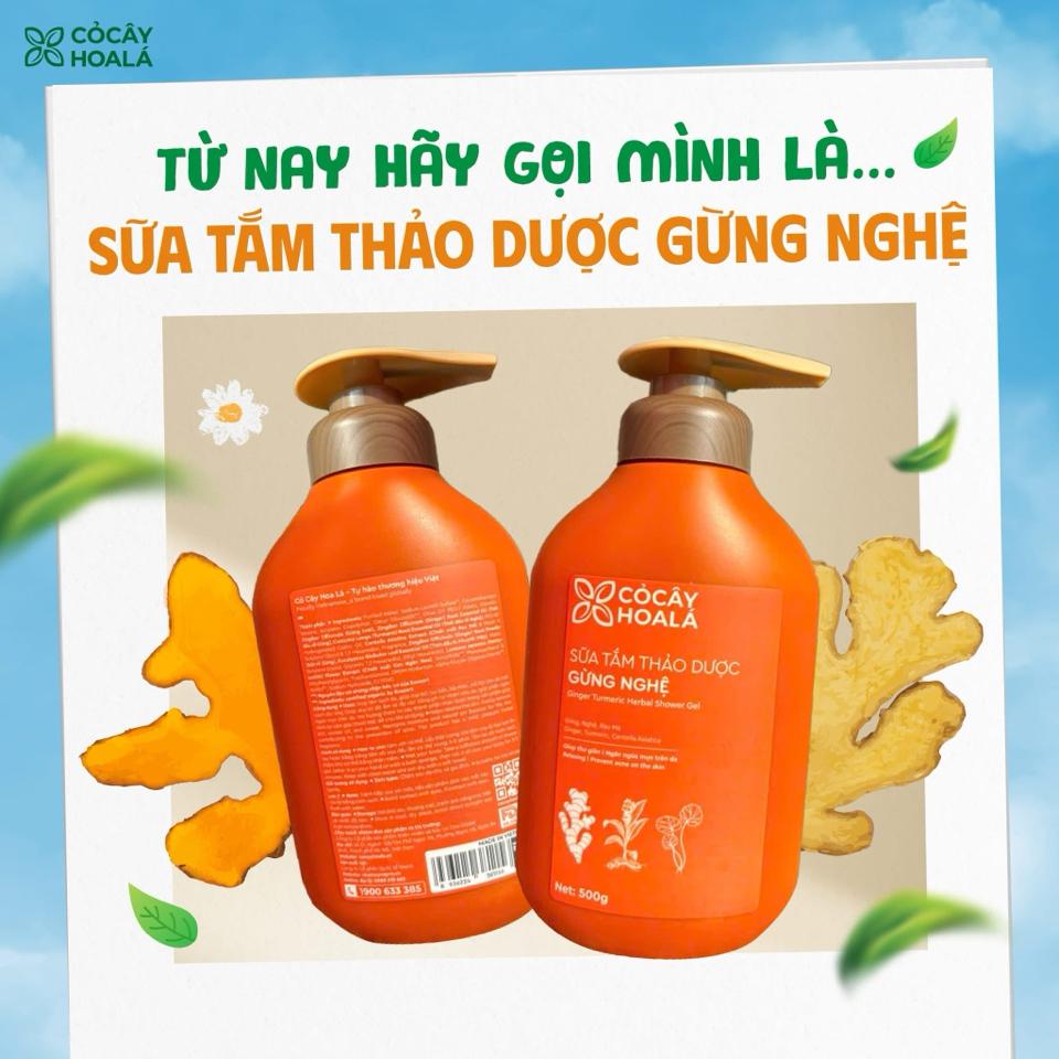 Sữa tắm Thảo dược Gừng nghệ-duoc-ban-tai-TRẠM SỐNG XANH