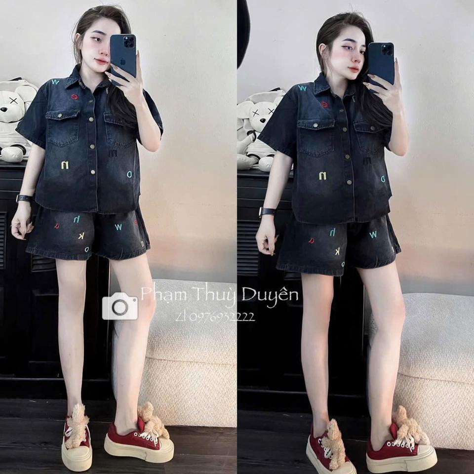 Sét bò thêu chữ -duoc-ban-tai-Tiến Loan Studio
