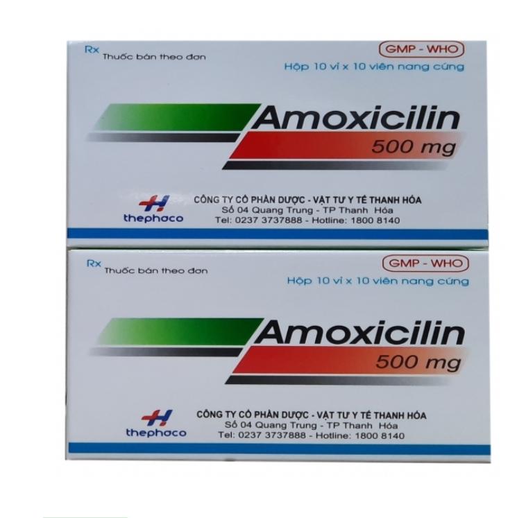 Amoxicilin 500mg thephaco-duoc-ban-tai-Nhà thuốc Tâm Đức