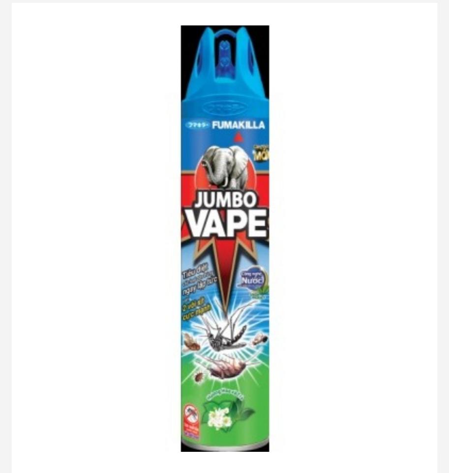 Xịt muỗi Jumbo Vape hg.hoa-trà 600ml-duoc-ban-tai-MINH HOÀNG