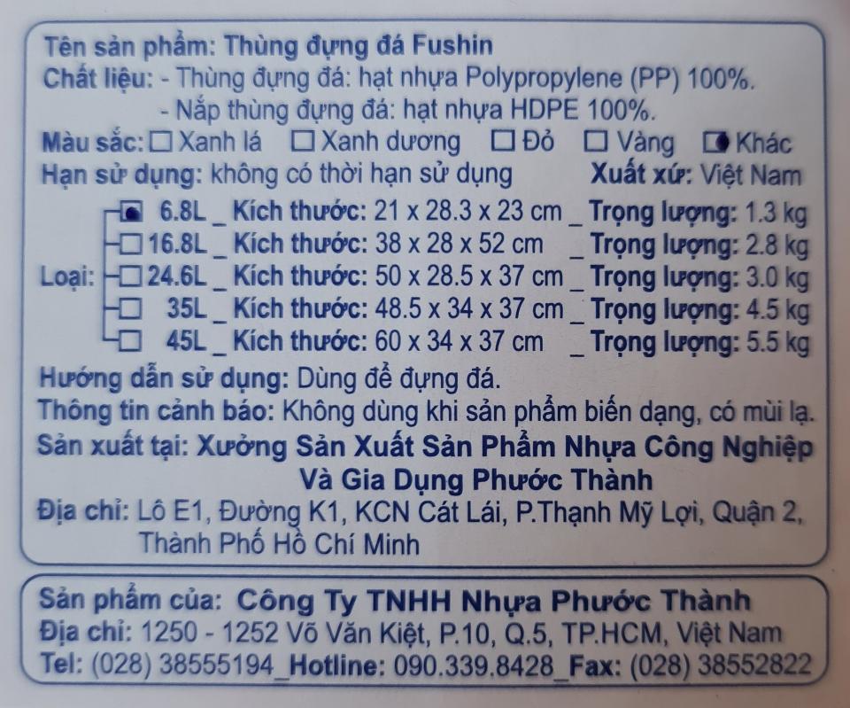 Thùng đựng đá Fushin 6.8 lít HKM Pepsi-duoc-ban-tai-MINH HOÀNG