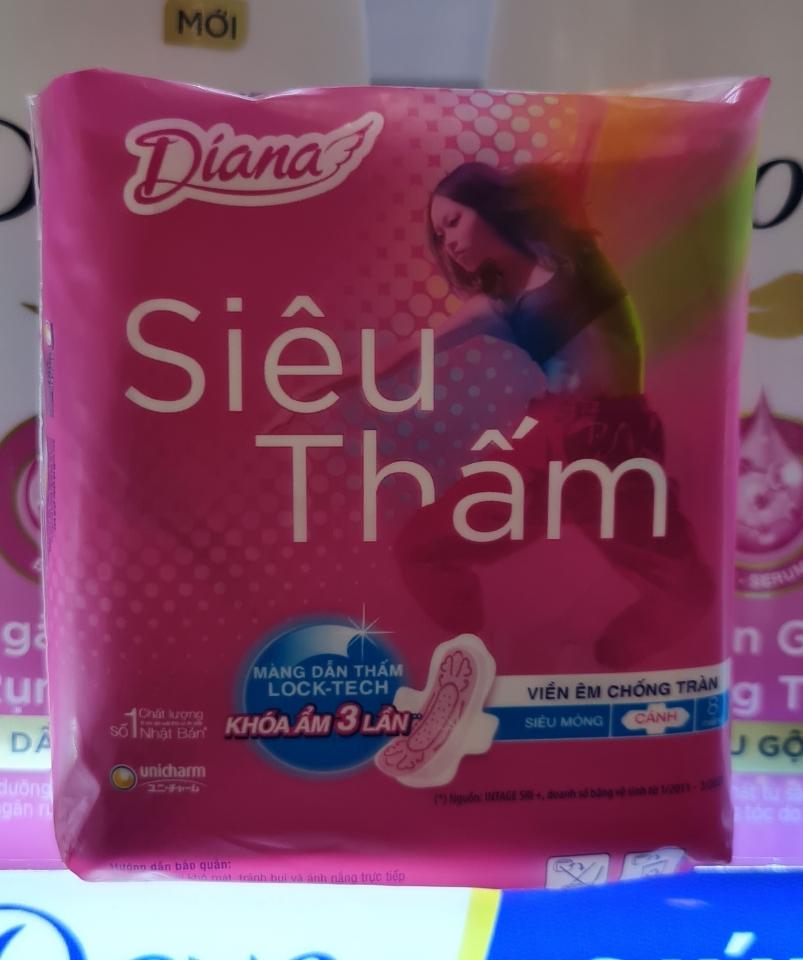 Băng vệ sinh DIANA siêu thấm 8M-duoc-ban-tai-MINH HOÀNG