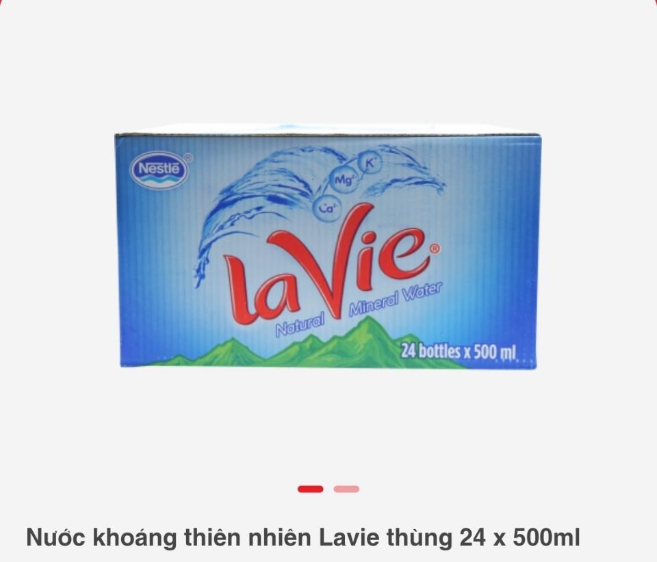 Nước khoáng thiên nhiên Lavie 24x500ml-duoc-ban-tai-MINH HOÀNG