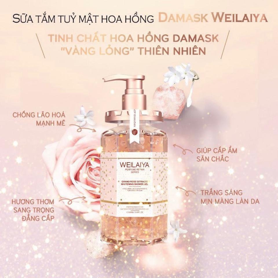 Weilaiya - Sữa Tắm Trắng Da Tuỷ Mật Damask-duoc-ban-tai-Thanh House - EMParfum