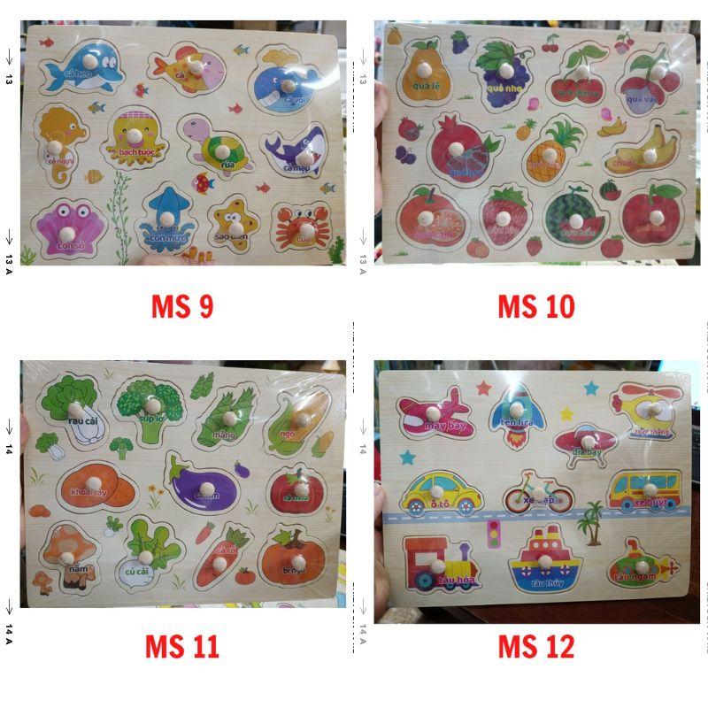 Bảng núm gỗ nhiều chủ đề cho bé-duoc-ban-tai-ALA BABY SHOP