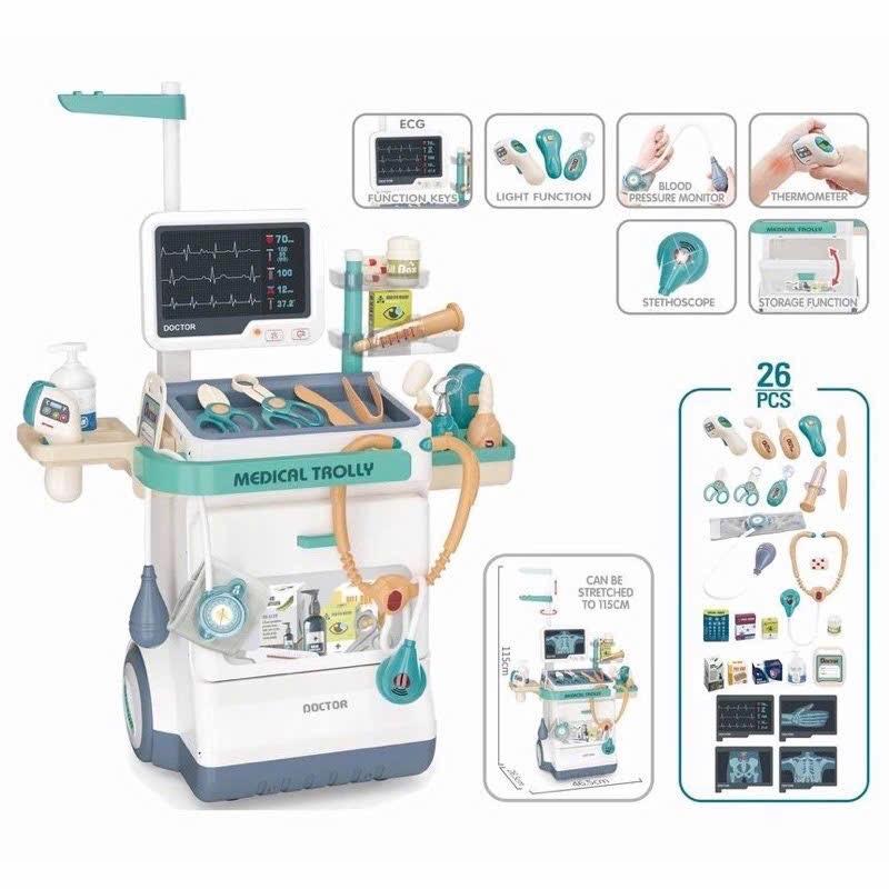 Bộ đồ chơi bác sĩ phòng khám có máy đo huyết áp-duoc-ban-tai-ALA BABY SHOP