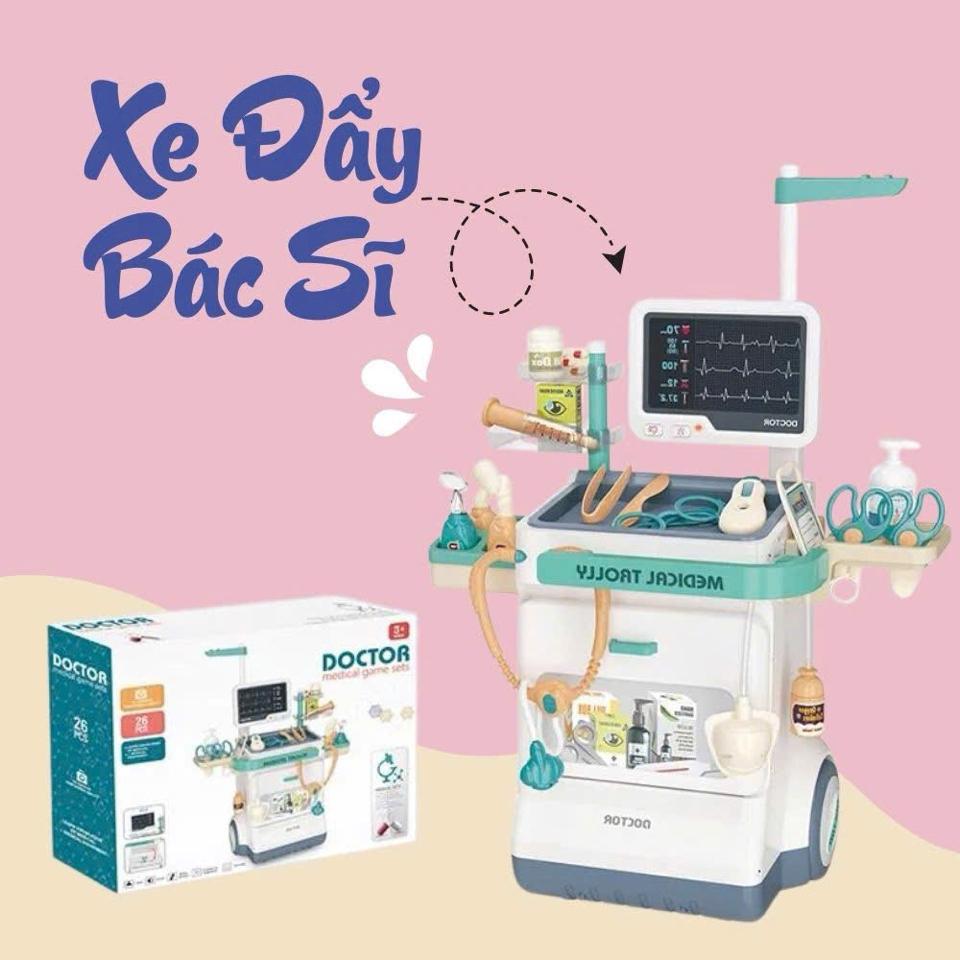 Bộ đồ chơi bác sĩ phòng khám có máy đo huyết áp-duoc-ban-tai-ALA BABY SHOP