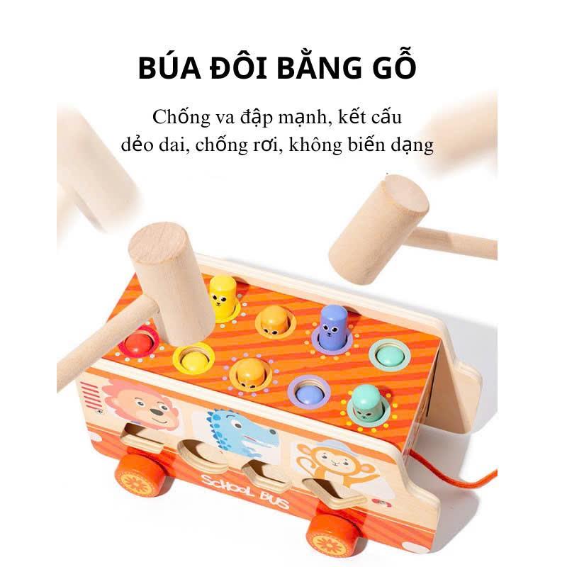 Đập chuột gỗ 3in1 hình oto, thả hình khối, màu sắc-duoc-ban-tai-ALA BABY SHOP