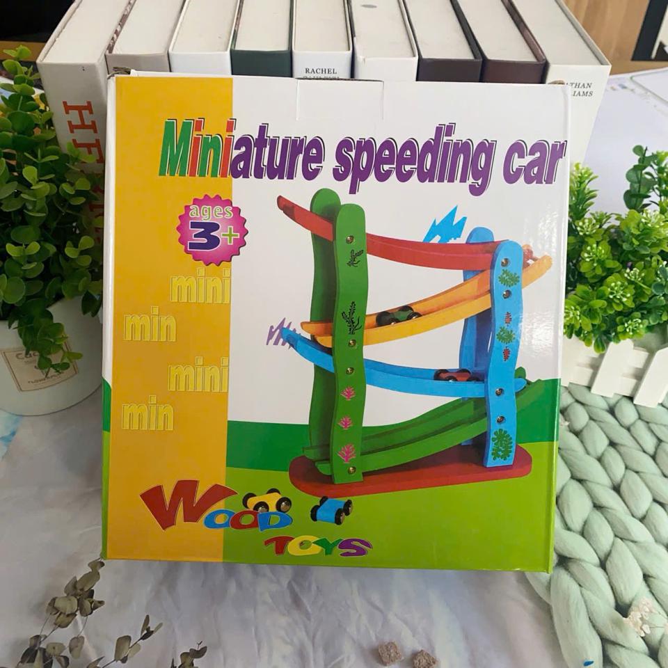 Xe ô tô cầu trượt 4 tầng bằng gỗ-duoc-ban-tai-ALA BABY SHOP
