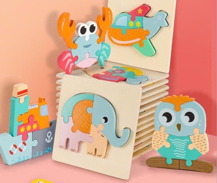 Tranh ghép gỗ 6 mảnh loại đẹp-duoc-ban-tai-ALA BABY SHOP