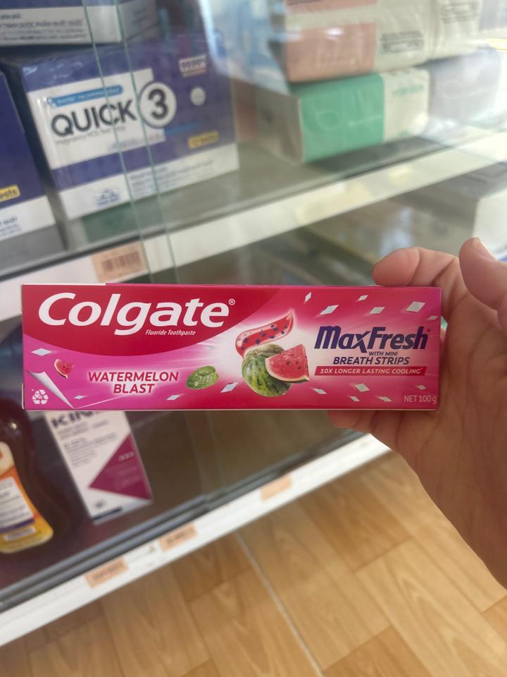 Colgate maxfresh 100gram watermelon blast-duoc-ban-tai-Pharmacy Thu Thảo - 약국