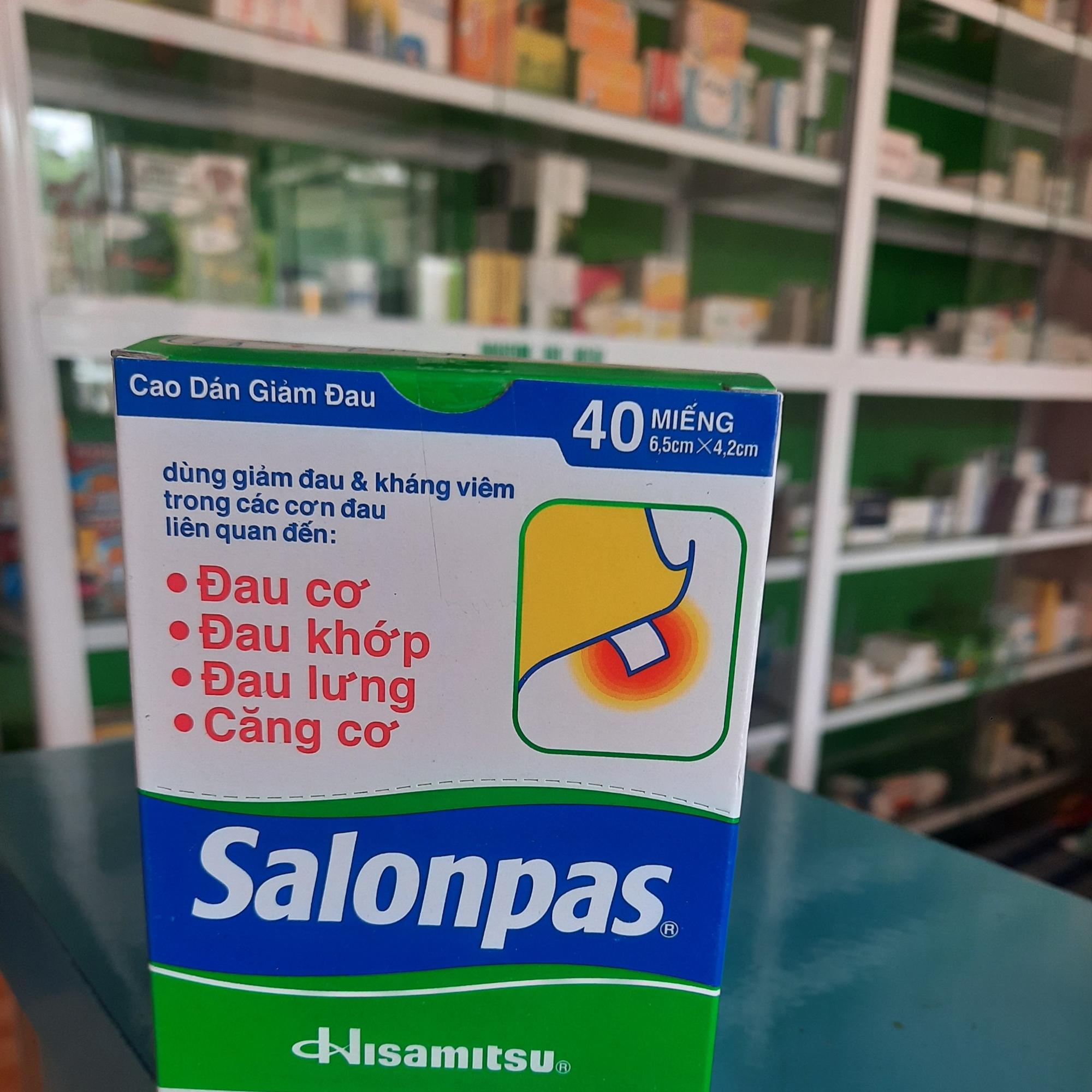 Salonpas ( 1 box / 40  sticker )-duoc-ban-tai-Pharmacy Thu Thảo - 약국