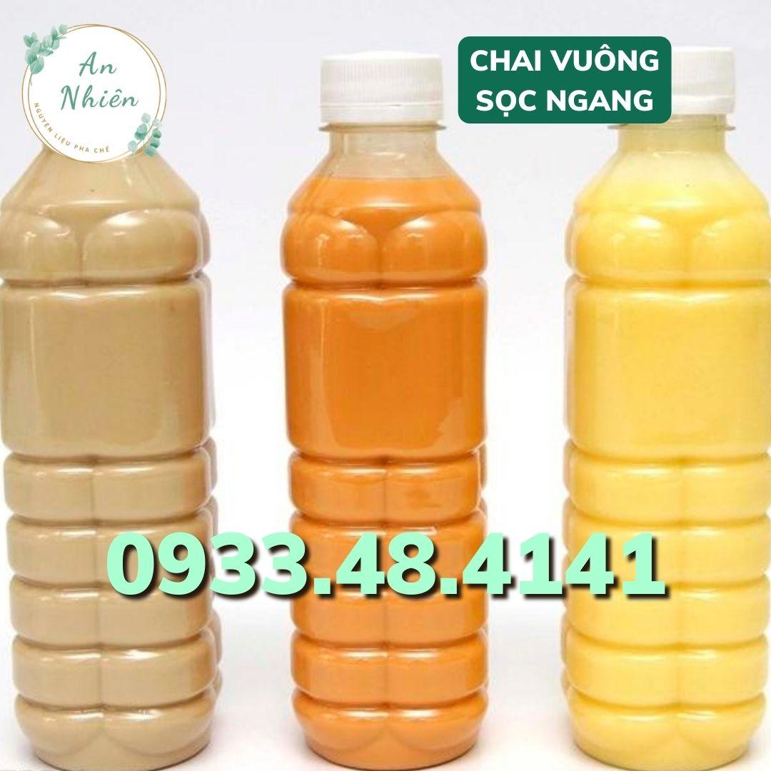 Chai nhựa vuông sọc ngang-duoc-ban-tai-Nguyên liệu pha chế An Nhiên