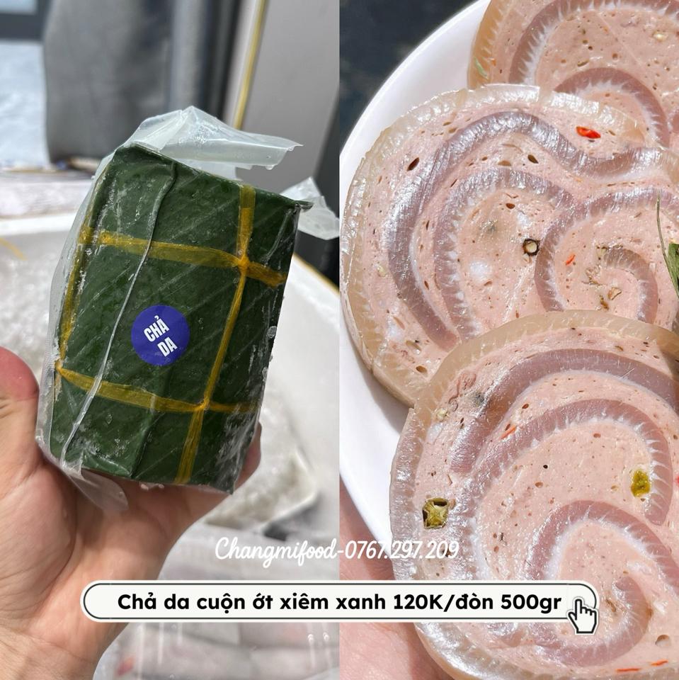 Chả da CUỘN mix ớt xiêm xanh-duoc-ban-tai-Chang Mị Food