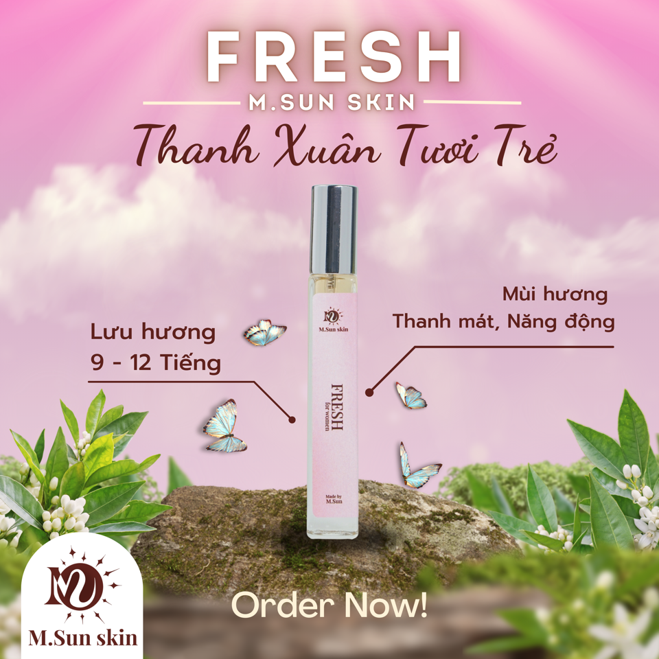 Nước hoa Nữ Fresh (Gym, ngoài trời)-duoc-ban-tai-M.Sun skin