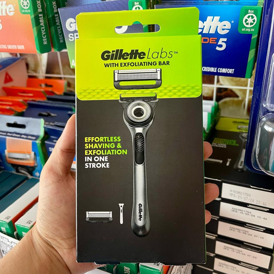 Bộ dao cạo râu 5 lưỡi Gillette Labs 1 cán + 1 đầu cạo-duoc-ban-tai-PMTshop since 2018