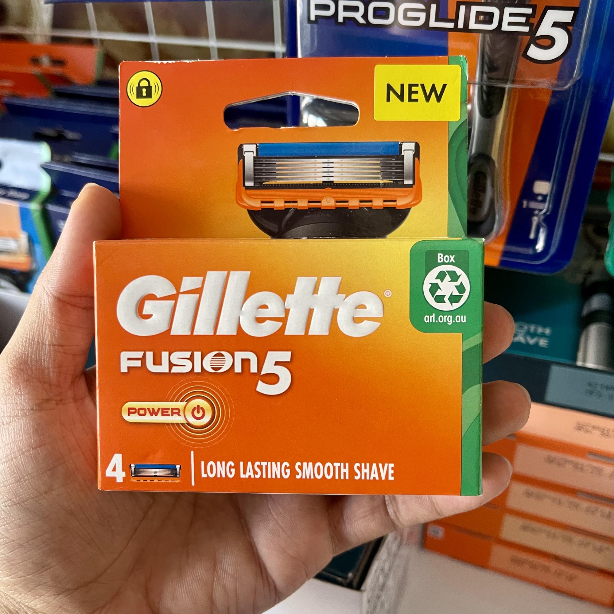 Hộp 4 cái Lưỡi thay thế Gillette Fusion Power-duoc-ban-tai-PMTshop since 2018