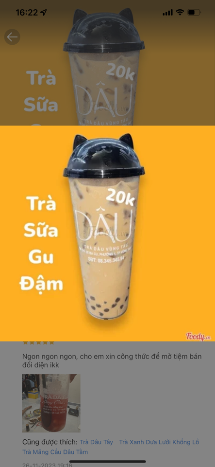 TRÀ SỮA GU ĐẬM-duoc-ban-tai-Trà Dâu Vũng Tàu