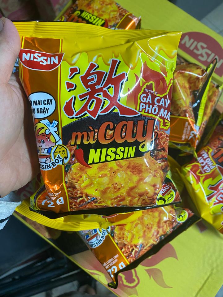 Mì gà phô mai cay nissin-duoc-ban-tai-Nhà phân phối BKJ | Kho sỉ Indomie Hà Nội