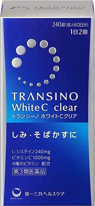 Viên uống Transino White C Clear 240v trắng da-duoc-ban-tai-Hàng Nhật nội địa- Hello Tokyo Shop