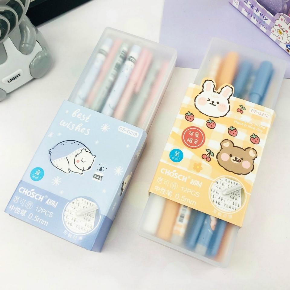 Bút gel Tím  xóa được hộp nhựa cứng mã hàng 213 
-duoc-ban-tai-Kho Sỉ Phụ Kiện Sipuki