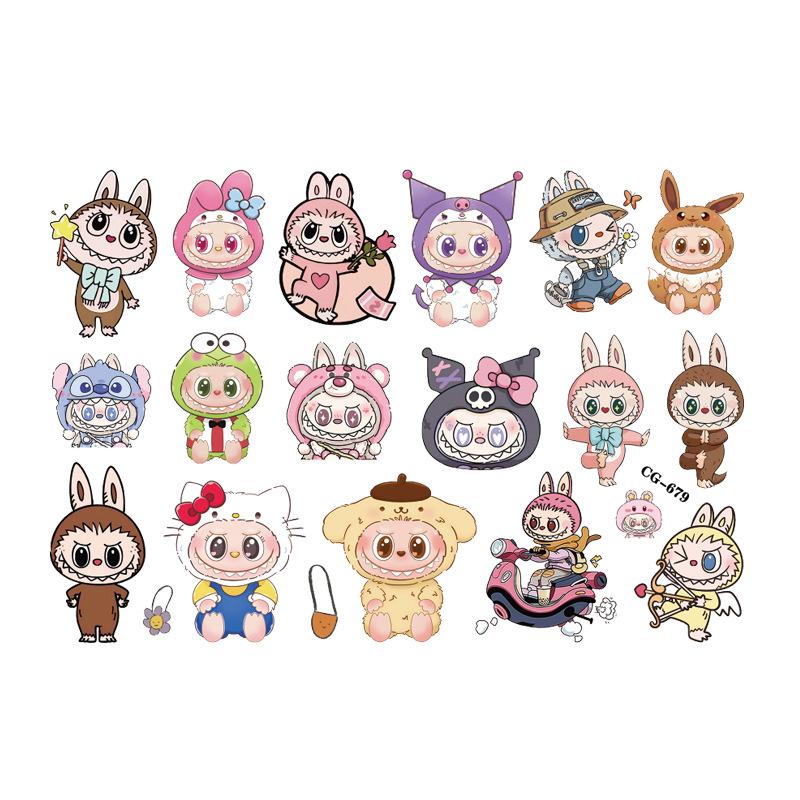 Hình xăm Labubu túi 8 tờ kích thước 10.9x15cm (túi 8 tờ)-duoc-ban-tai-Kho Sỉ Phụ Kiện Sipuki