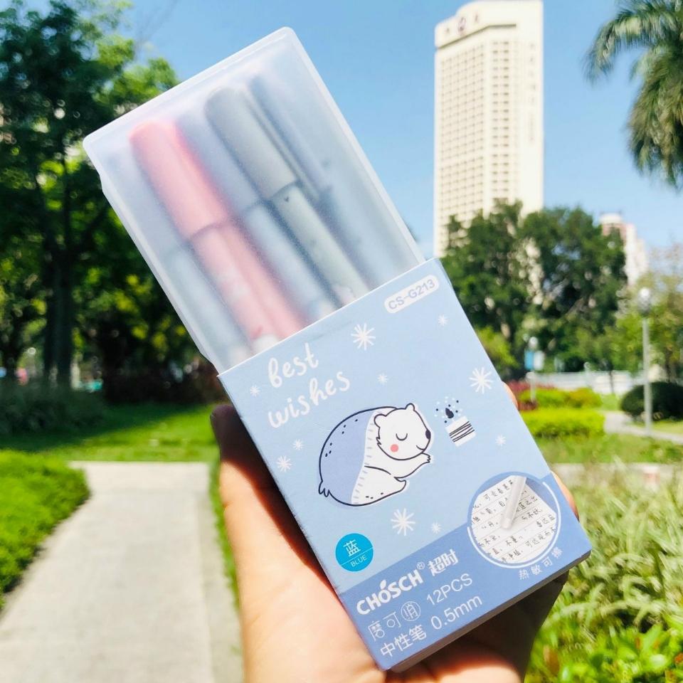 Bút gel Tím  xóa được hộp nhựa cứng mã hàng 213 
-duoc-ban-tai-Kho Sỉ Phụ Kiện Sipuki